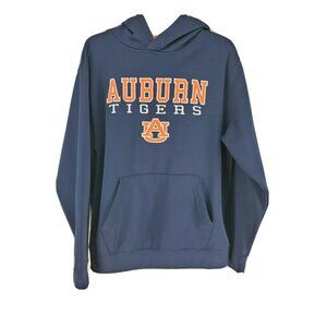 Auburn Tigers Hooded Shirt Youth Size Large 16/18 Blue